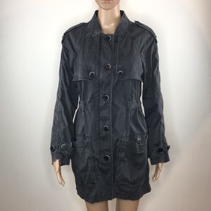 Free People military jacket extra small grey